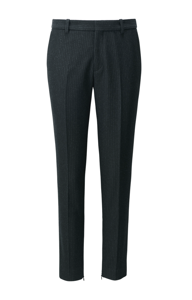 ウールブレンドスリムパンツ＋