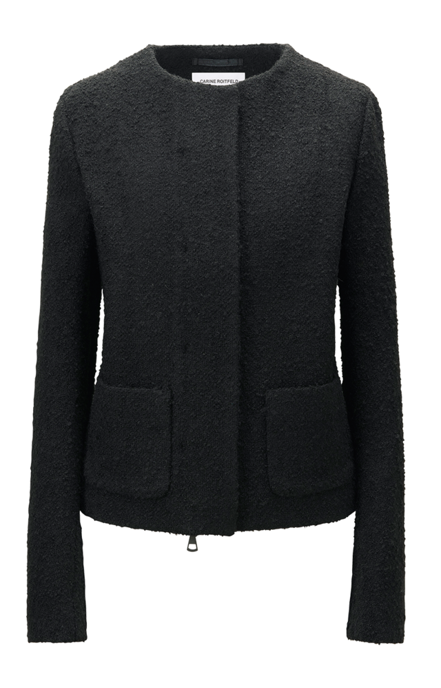 ソフトウールノーカラージャケット