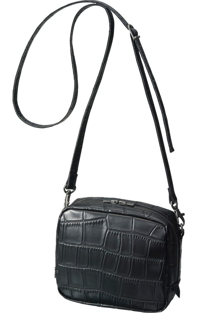 クロコタッチショルダーバッグ＋