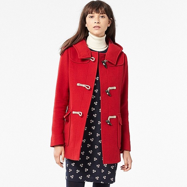 ウールブレンドダッフルコート