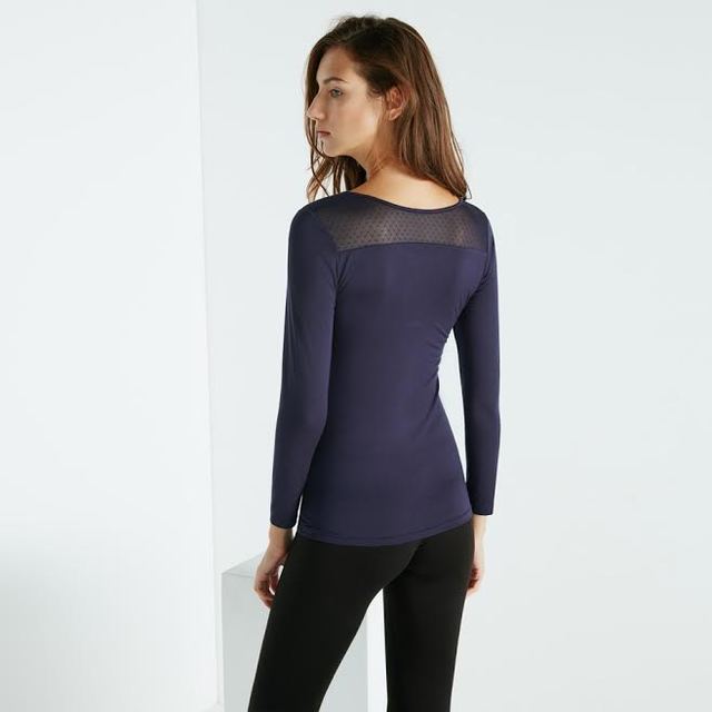 ヒートテックレースクルーネックＴ（長袖）