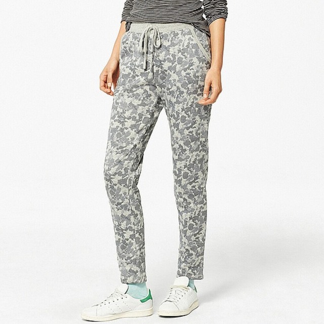 ボアスウェットプリントパンツ