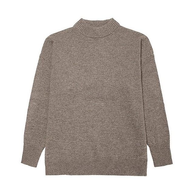 ラムブレンドオーバーサイズハイセーター（長袖）