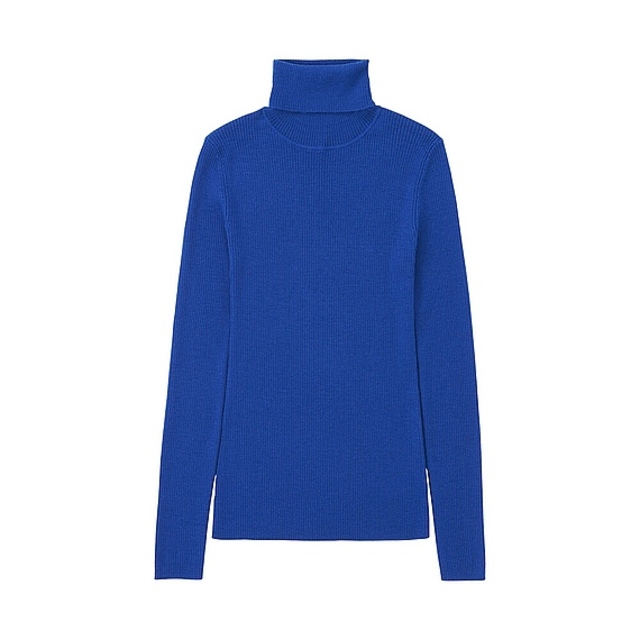 エクストラファインメリノリブタートルネックセーター（長袖）