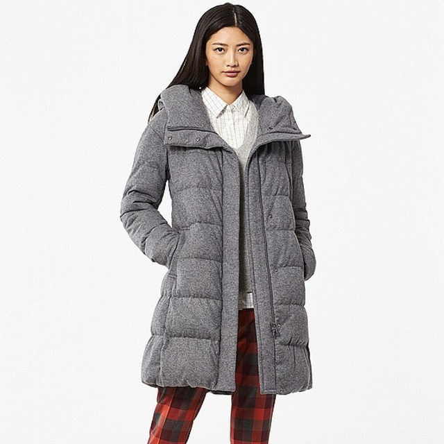 ストレッチウールブレンドダウンコート