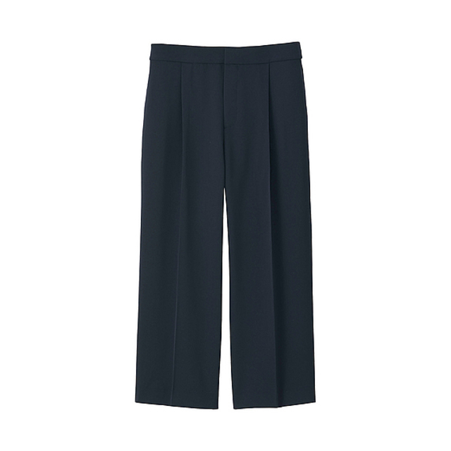 ドレープワイドクロップドパンツ