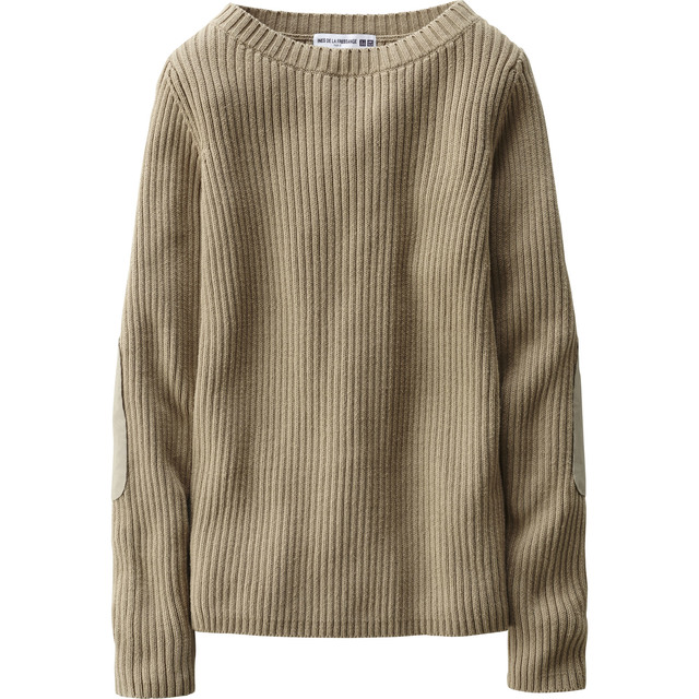 リブボートネックセーター（長袖）＋