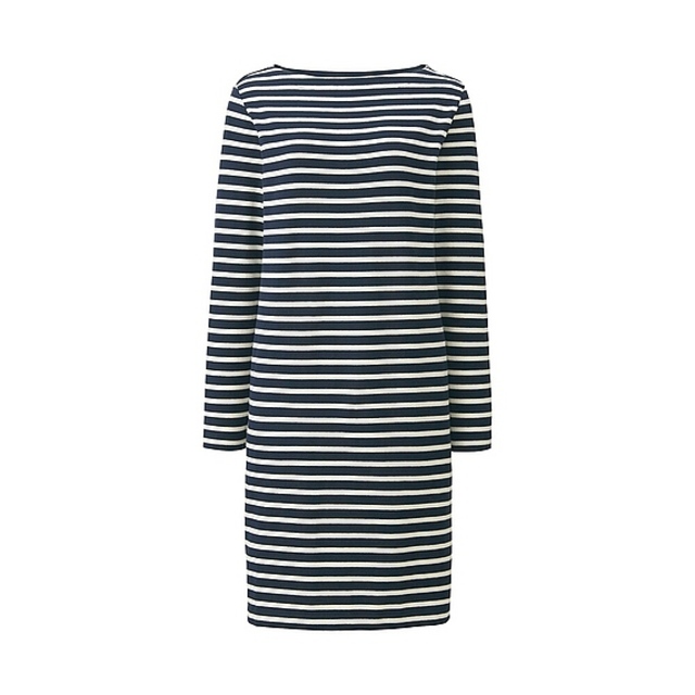 ボーダーボートネックワンピース