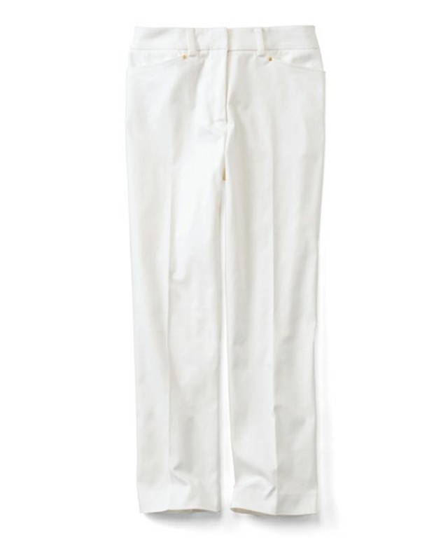 IEDIT　絶妙ストレートラインクロップドパンツ