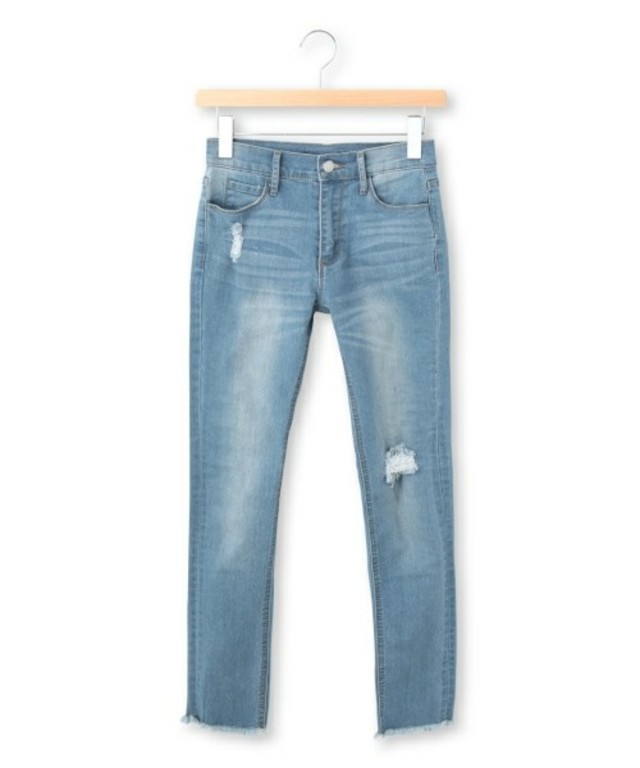 OZOC  アンクル丈スキニーデニムパンツ