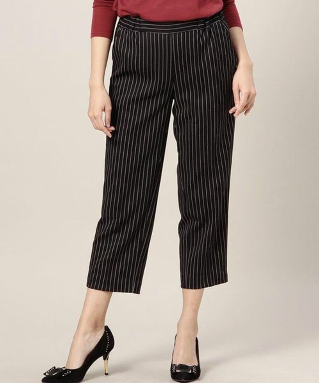 ROSE BUD  S-LPT-14208 W/ELASTIC CROPPED PANTS