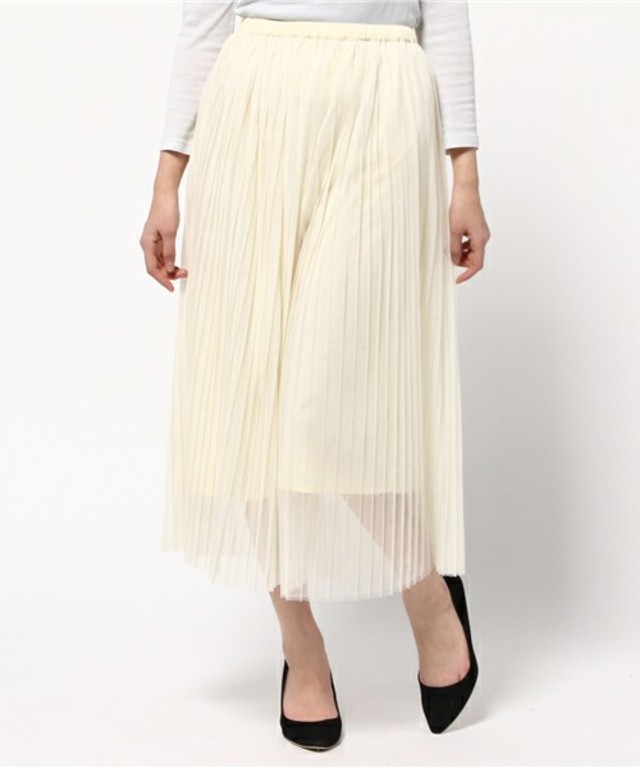 Aunt Marie’s　チュールプリーツガウチョパンツ