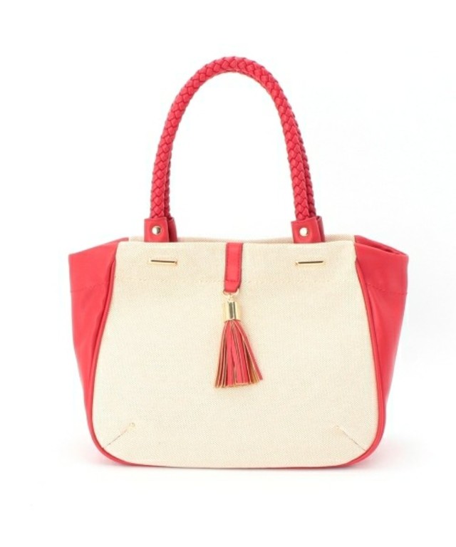 INDIVI タッセル付きトートバッグ