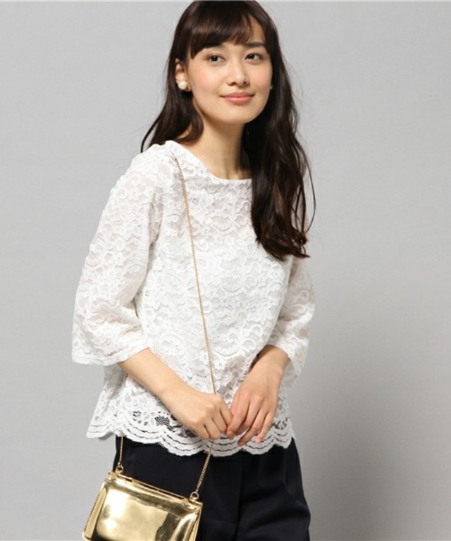 T/Cレースブラウス