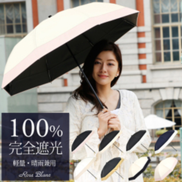 ロサブラン　２段折りたたみ日傘50センチ