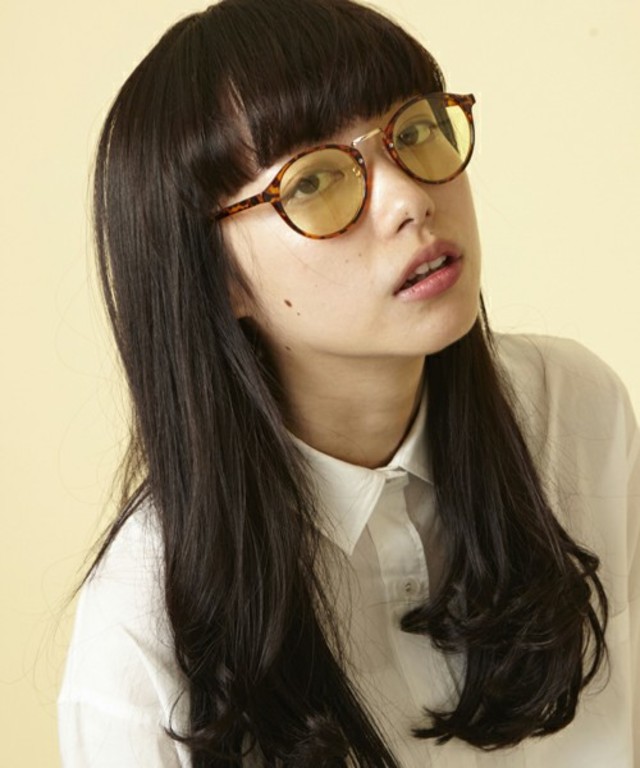 カラーレンズサングラス コンビネーションフレームメガネ