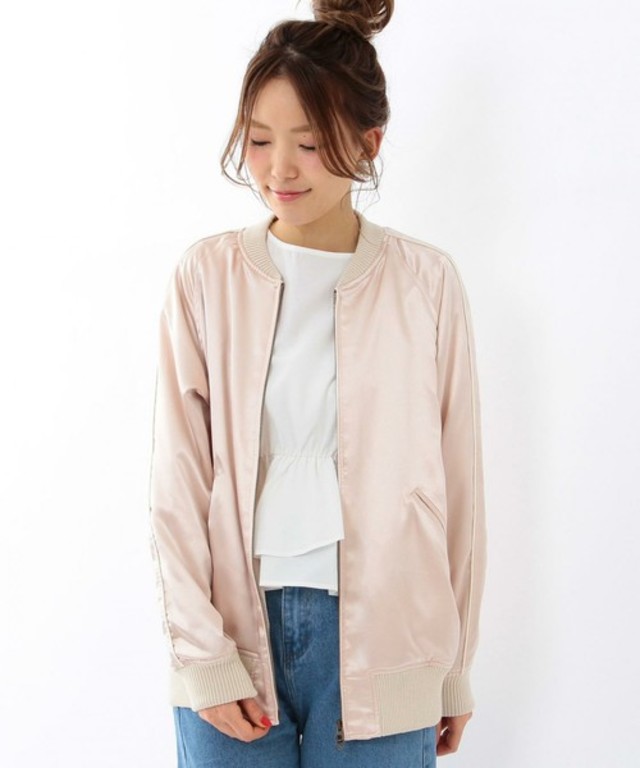 Another Edition サテンブルゾン/ AEMBC SATIN BLSN