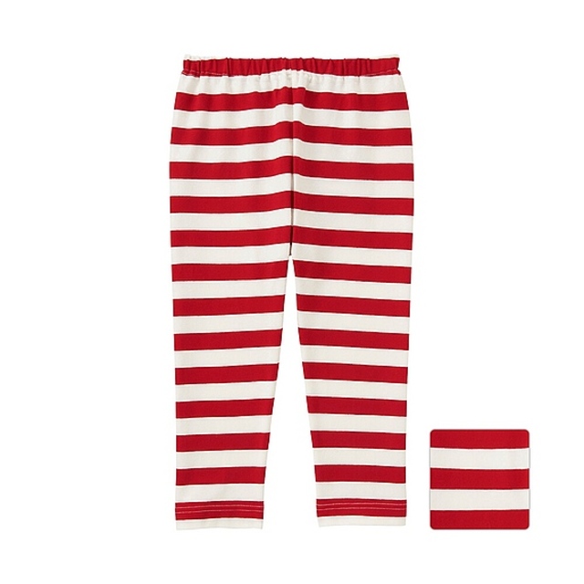 ＢＡＢＹ　レギンス（ワイドボーダー・１０分丈）