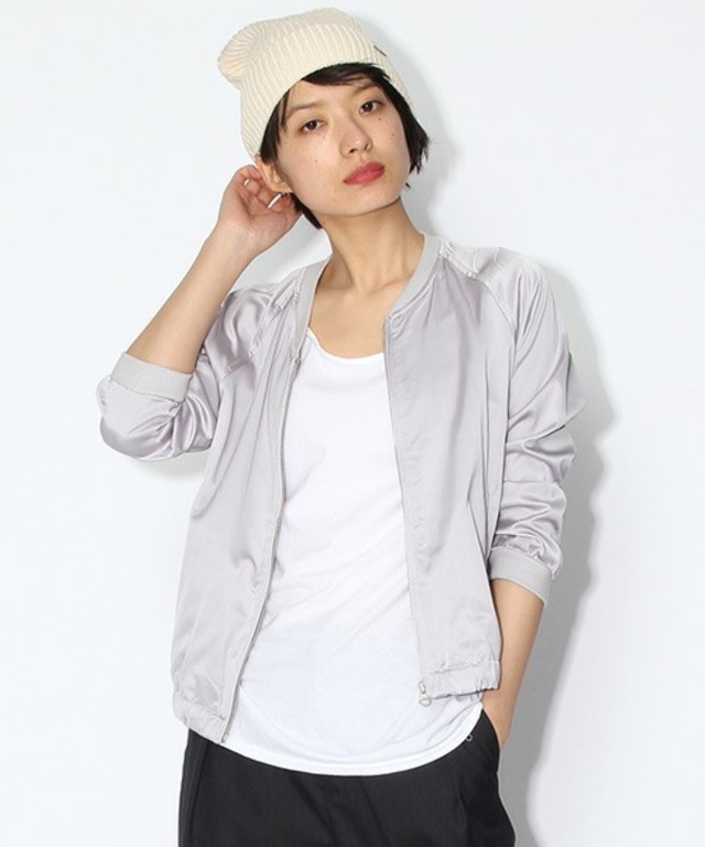 niko and... サテンリブブルゾン【niko and...】