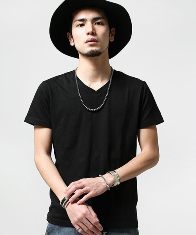 nano・universe wjk 1mile/ 別注 V Neck Tee SS