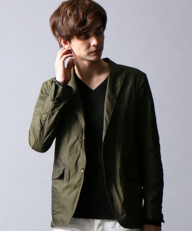 5351 POUR LES HOMMES マイクロメモリークロスノッチ2ボタンジャケット