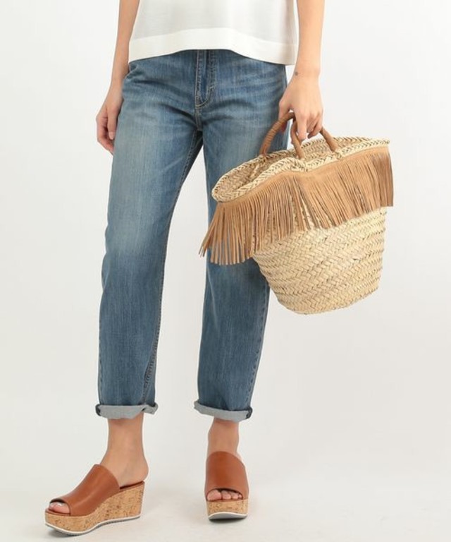 【Bertini】フリンジかごバック(M)