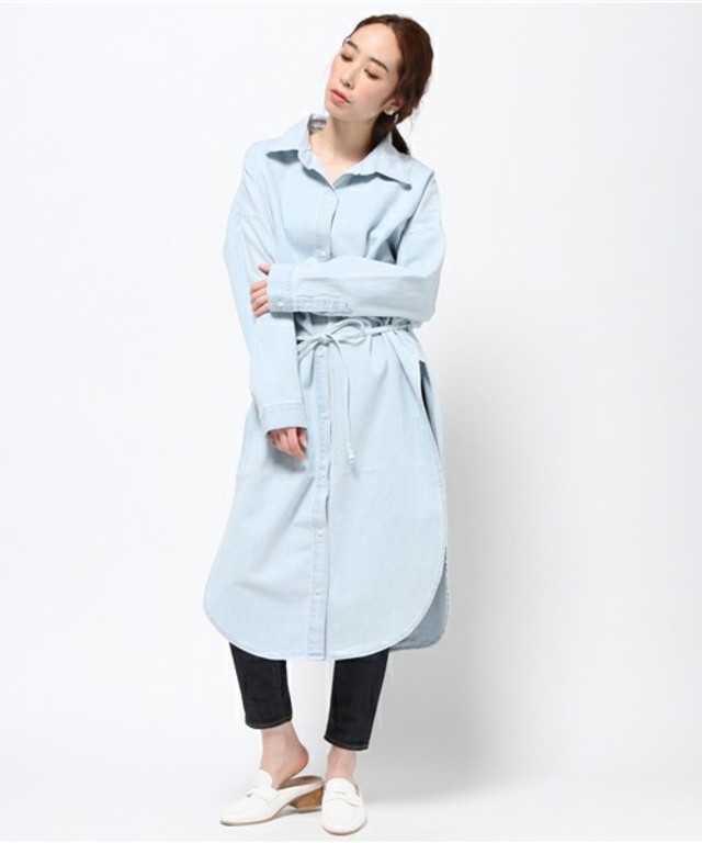 LUCDNM シャツワンピース
