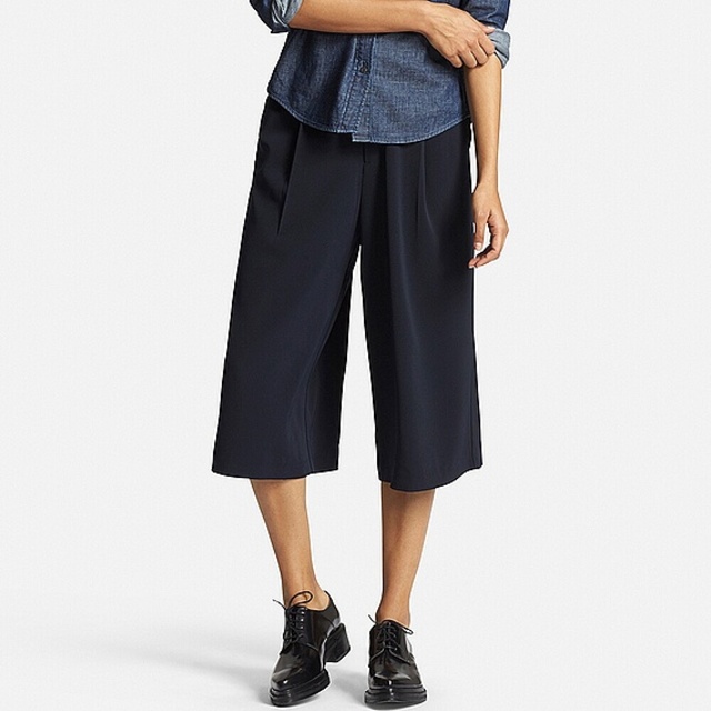 WOMEN　ドレープガウチョパンツ（ハイライズ）