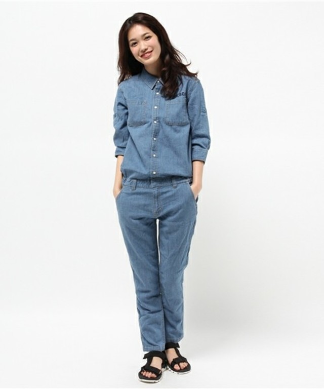LIGHTWEIGHT DENIM JUMPSUIT