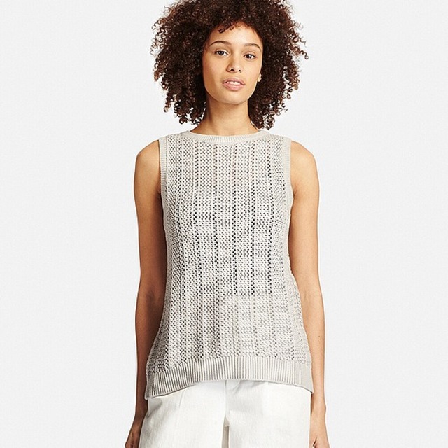 ユニクロ　ミドルゲージメッシュベスト