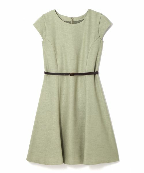 【NATURAL BEAUTY BASIC】リネンライクブッチャーワンピース
