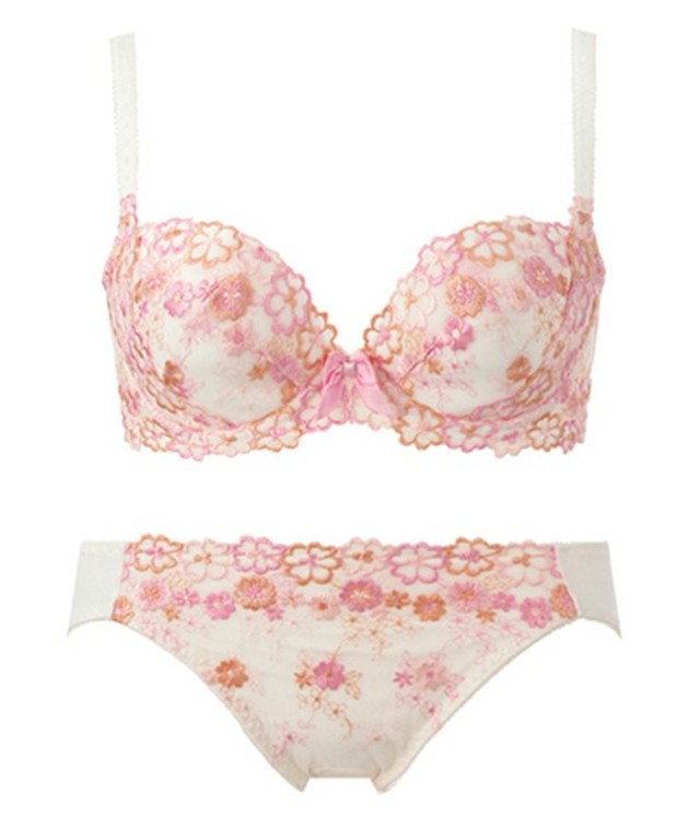 be Sweet(ビースイート) Sakuraレース柄 ブラ+ショーツセット