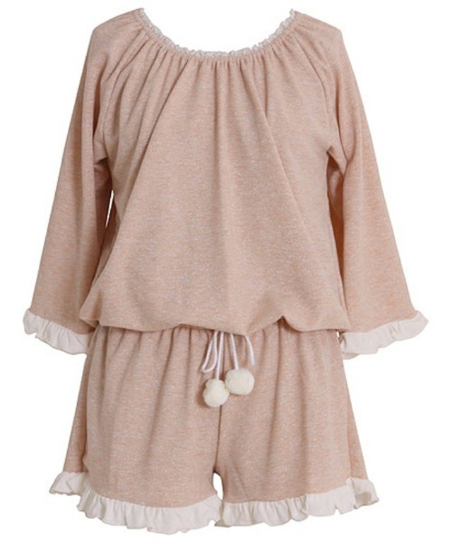 AMPHI tocco/ラメ糸×フリル　コンビネゾン