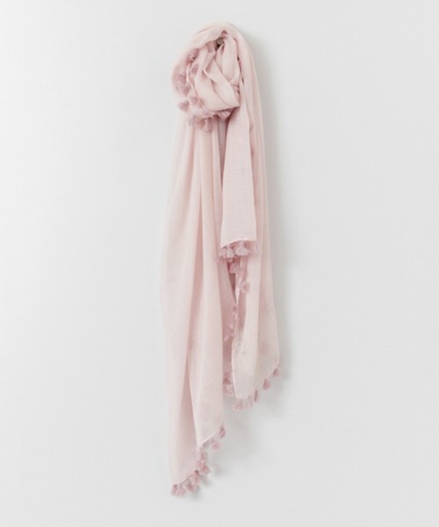 RODE SKO ボンボン付きストール