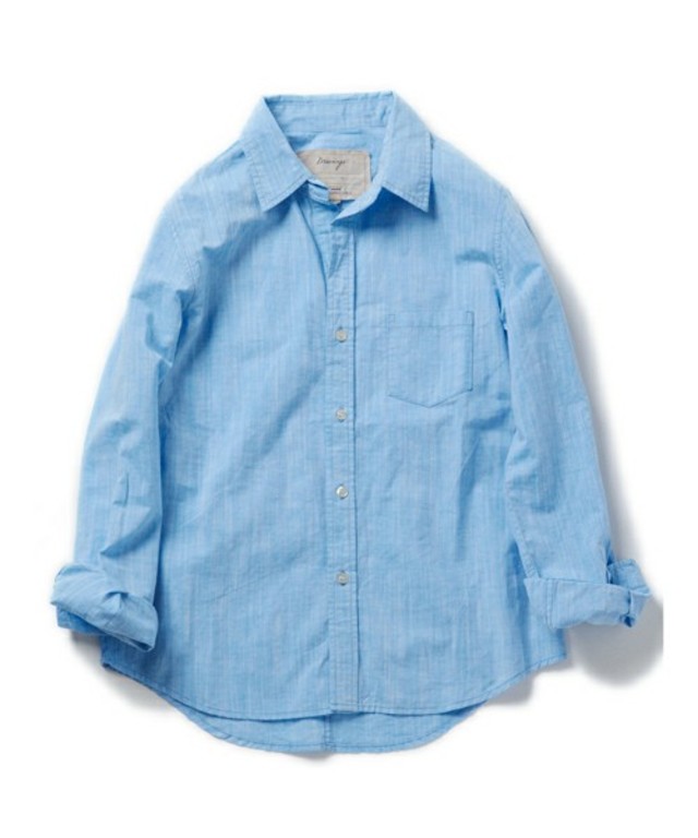 カラーシャンブレーシャツ