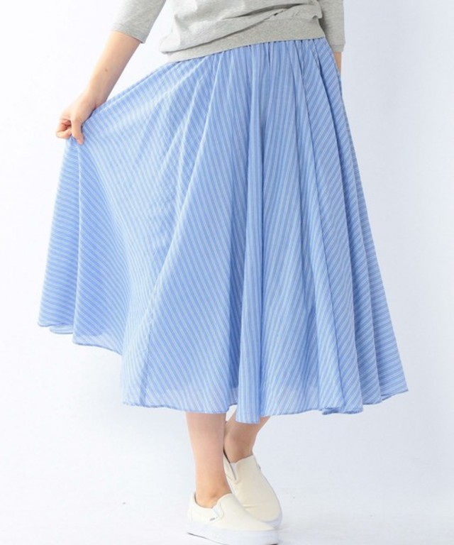ストライプマキシスカート
