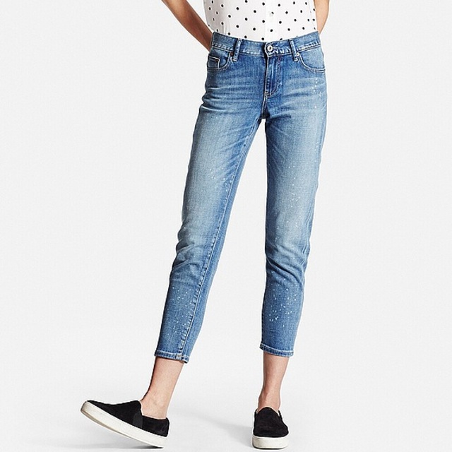 スリムボーイフレンドフィットアンクルジーンズ