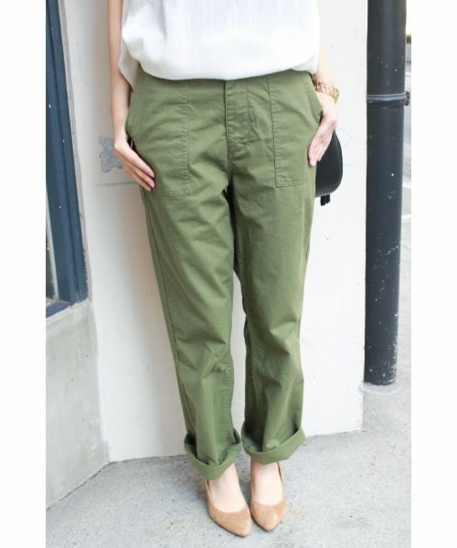 SLOBE IENA  ベイカーストレートパンツ