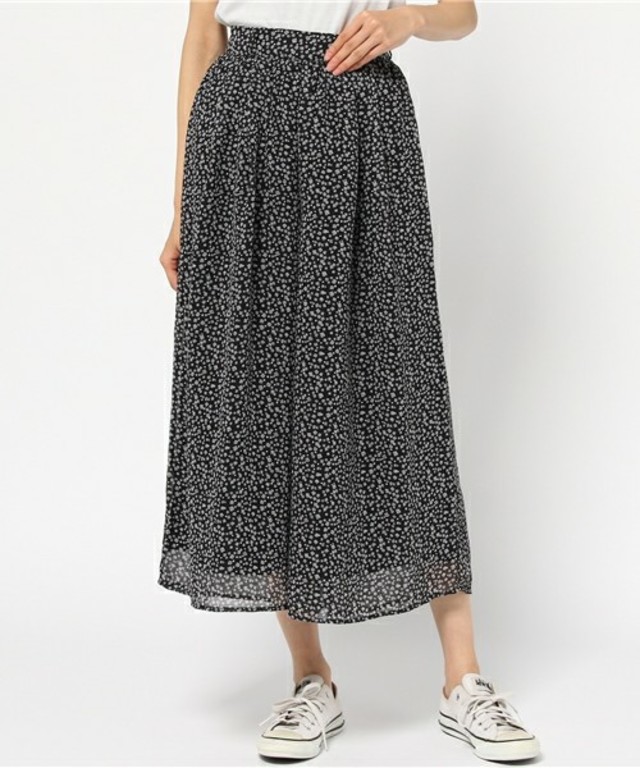 シフォンワイドスカンツ