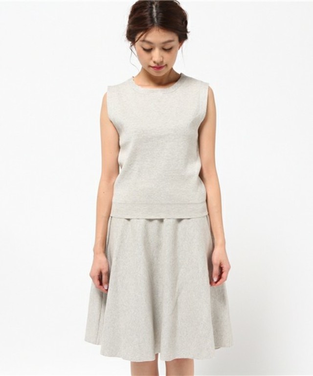 mysty woman　ミラノリブフレアスカートセットアップ