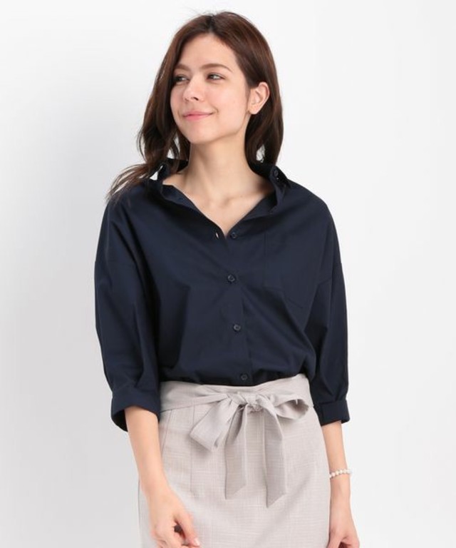 【ViS】バックタックシャツ