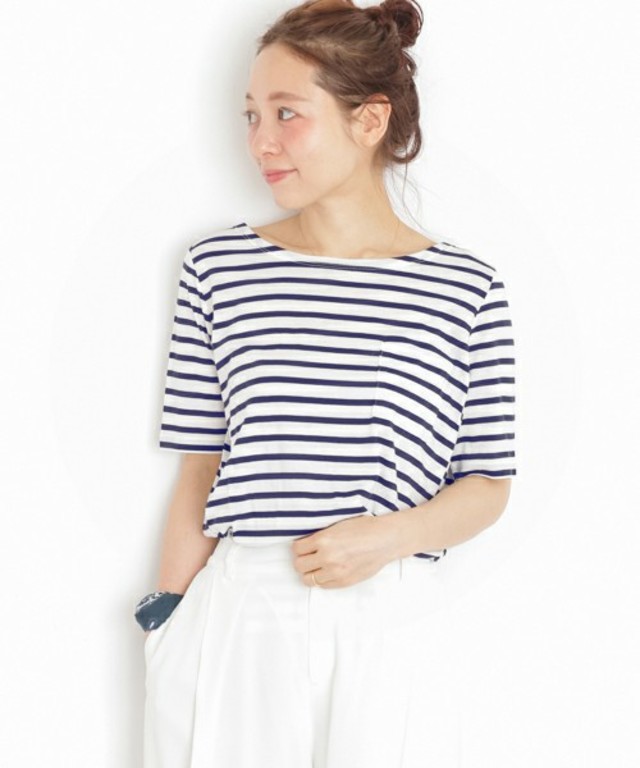 URBAN RESEARCH：Sonny Label ポケット付ボーダーTシャツ