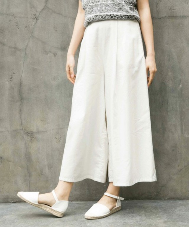 LOWRYS FARM  ワイドタックスカンツ