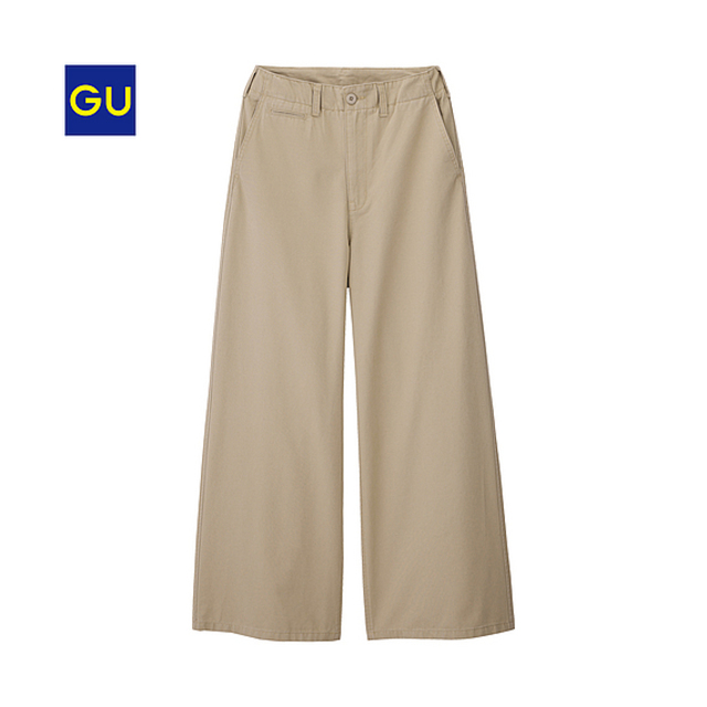 （GU）チノワイドパンツＪＮ