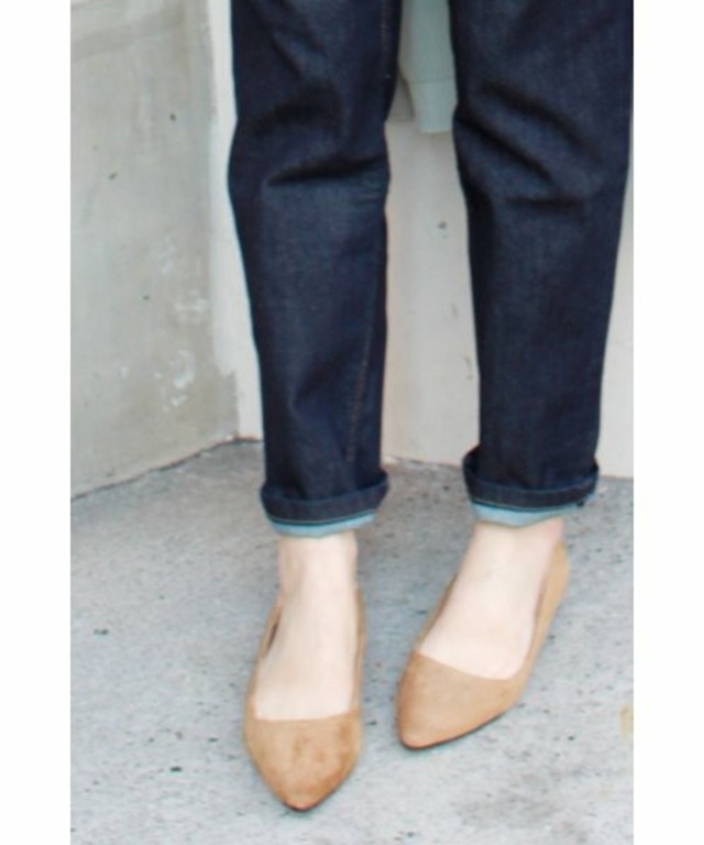 SLOBE IENA スエードフラットパンプス