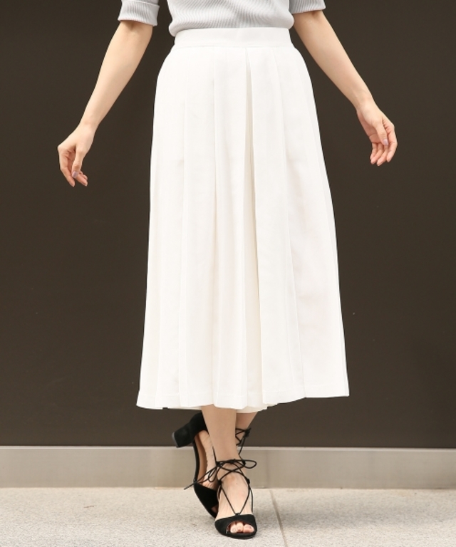 apart by lowrys プリーツガウチョパンツ