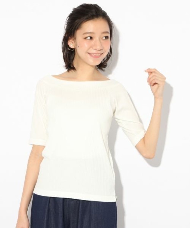 LOWRYS FARM　リブオフショル／ＳＳ　721632