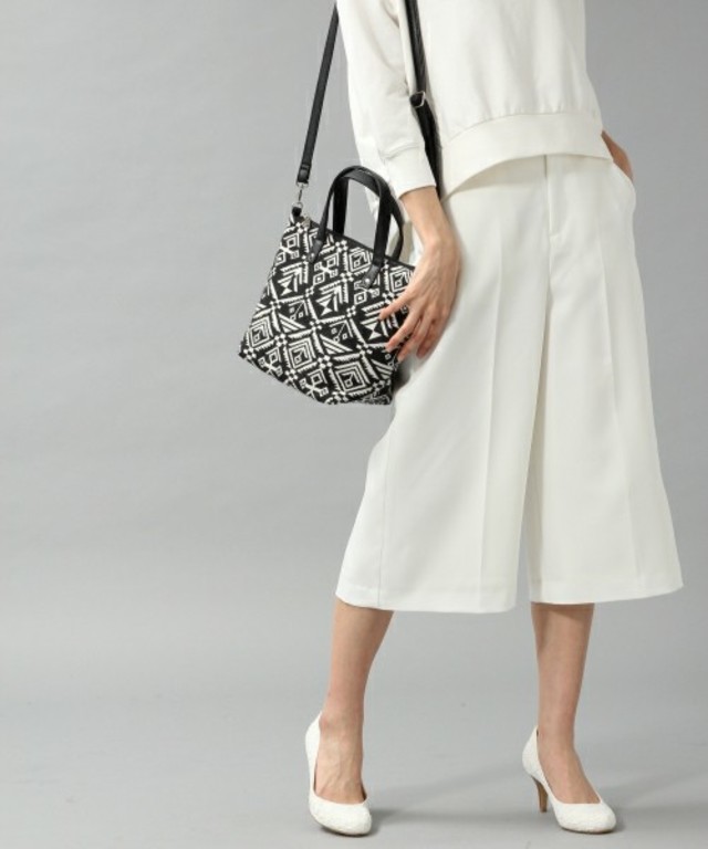 センタープレスガウチョパンツ