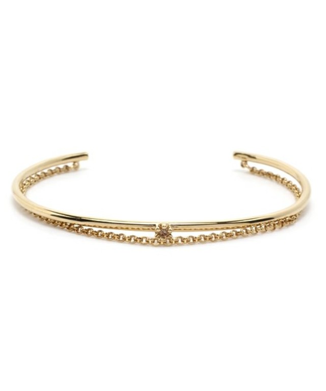 ブラウンダイヤモンド×チェーンバングル