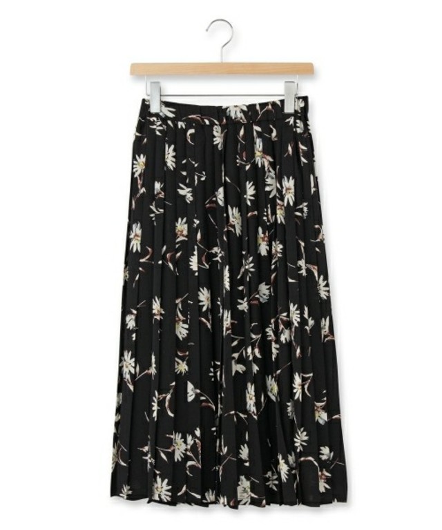 OZOC フラワープリーツスカート